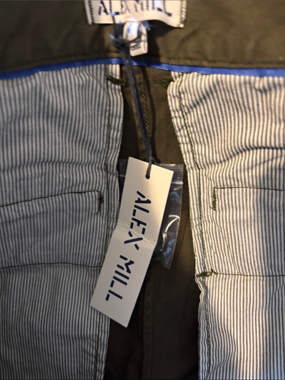 Alex Mill Boyish Olive Green Chino Pants - Picture 7 of 8